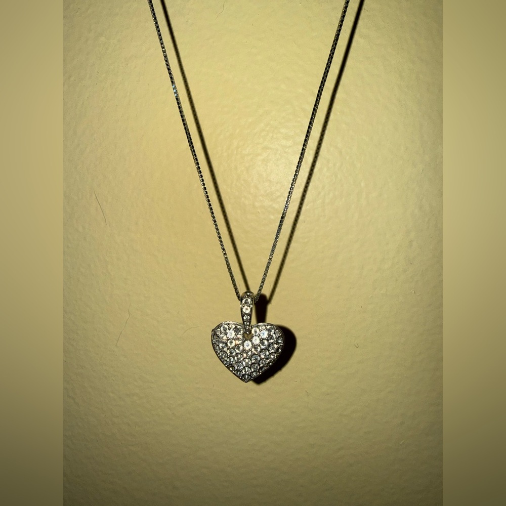Swarovski Silver Heart Necklace - Picture 4 of 4